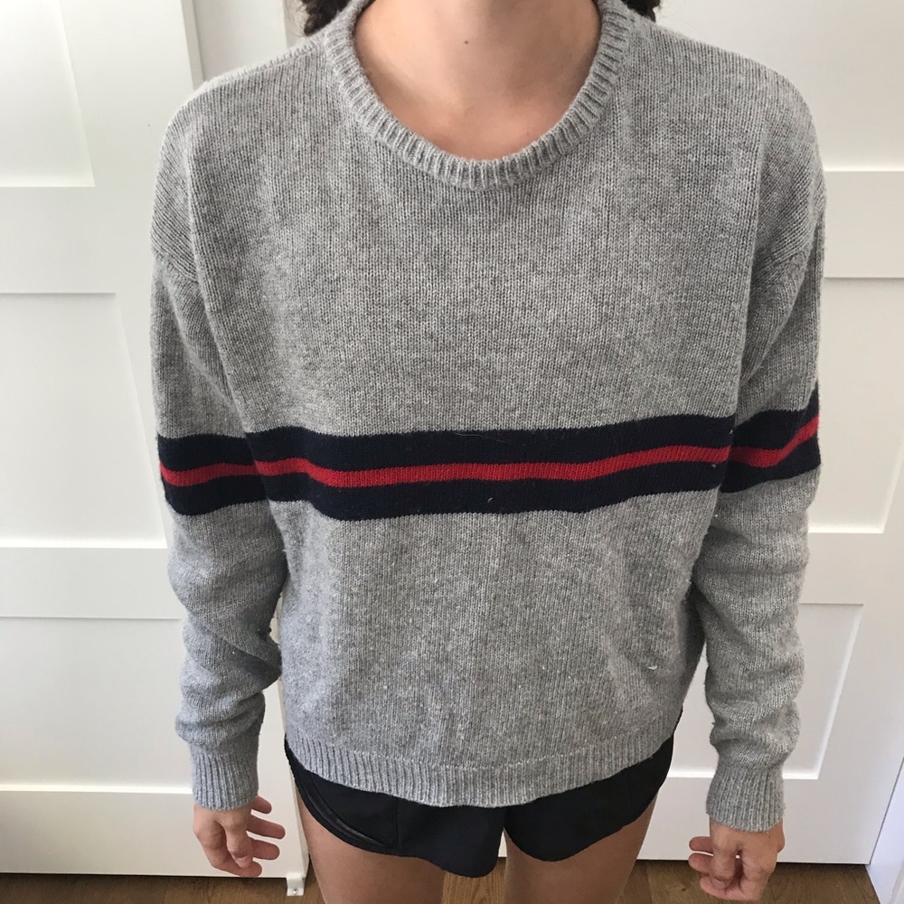 gray brandy sweater
